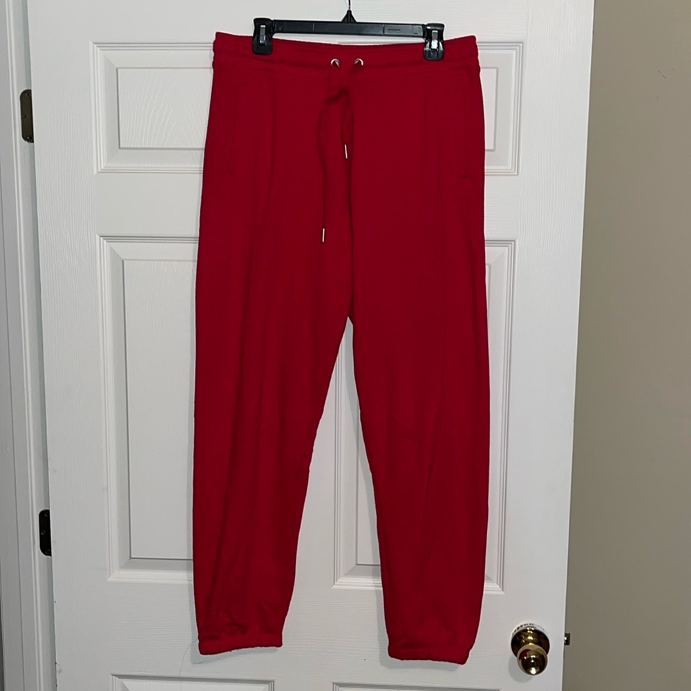 Calvin Klein red sweatpants/joggers size L